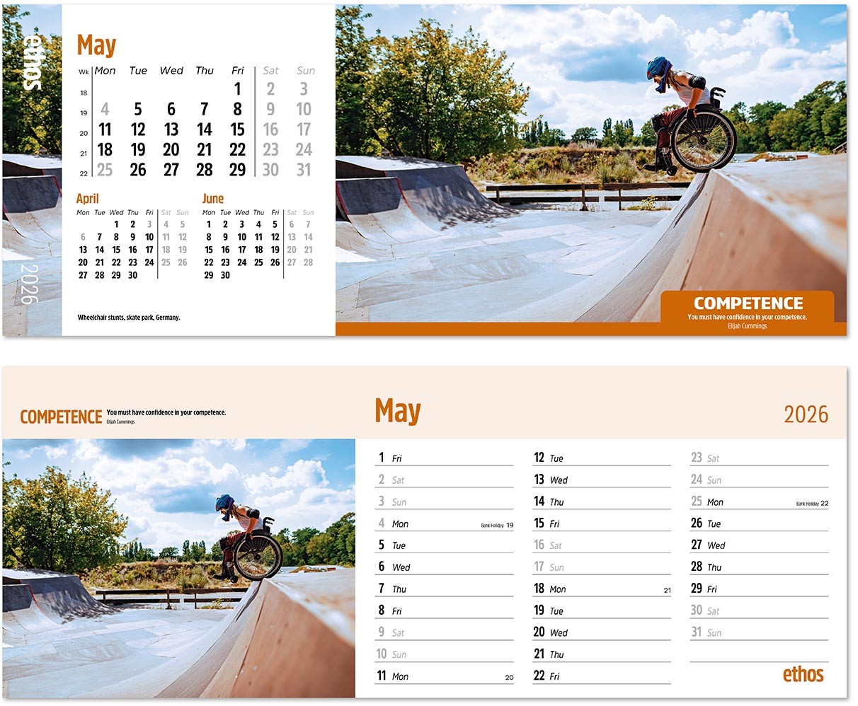 Ethos Desk Calendar
