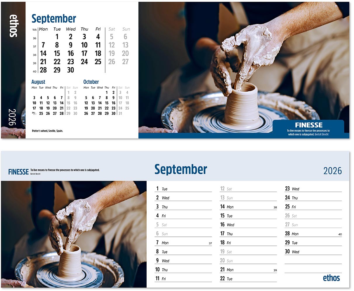 Ethos Desk Calendar