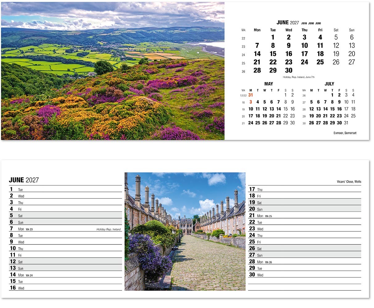 Britain in View Desk Calendar