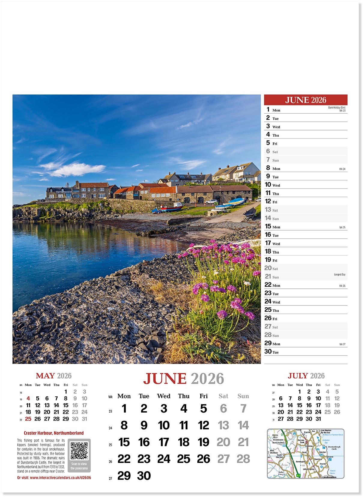 Discover Britain Wall Calendar