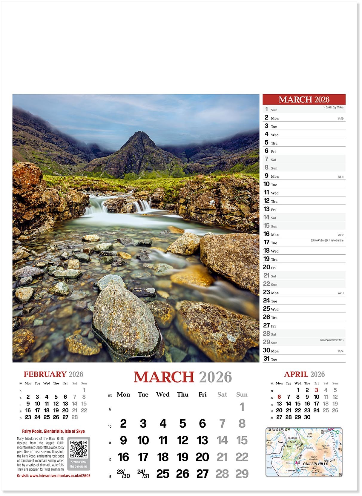 Discover Britain Wall Calendar
