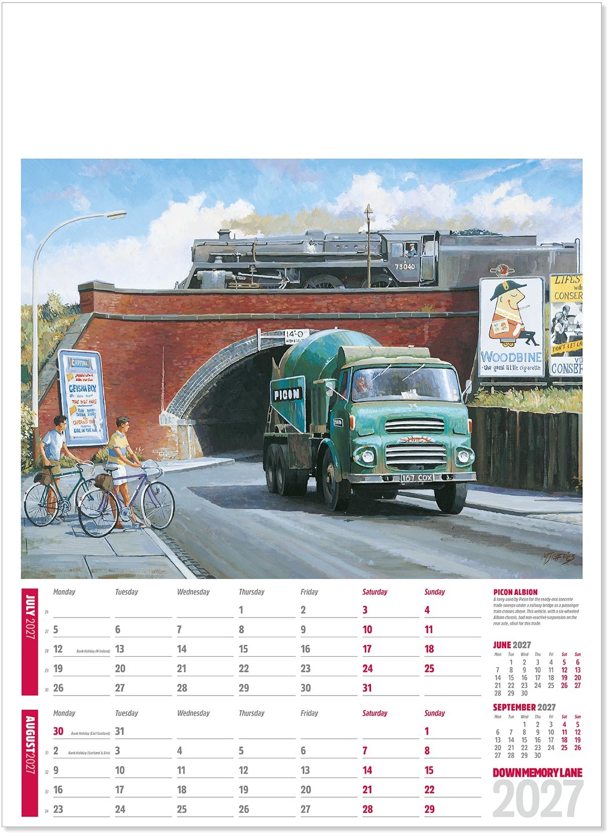 Down Memory Lane Calendar