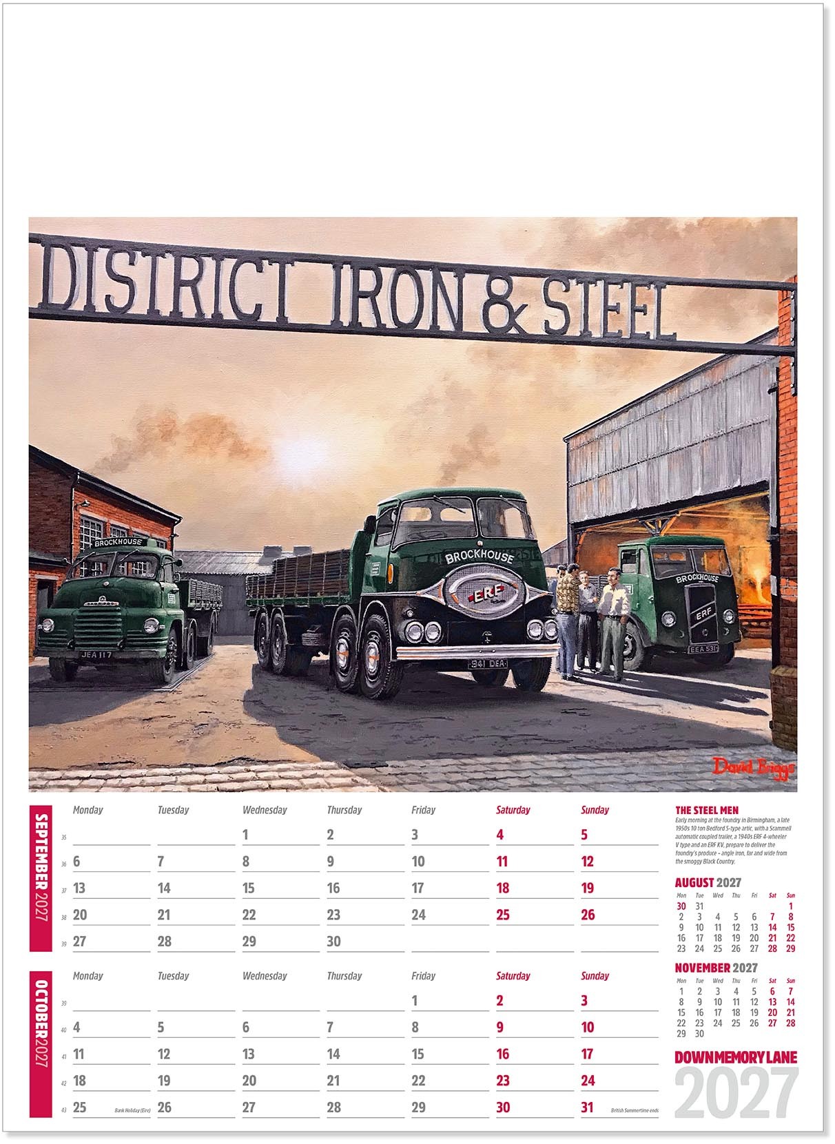 Down Memory Lane Calendar