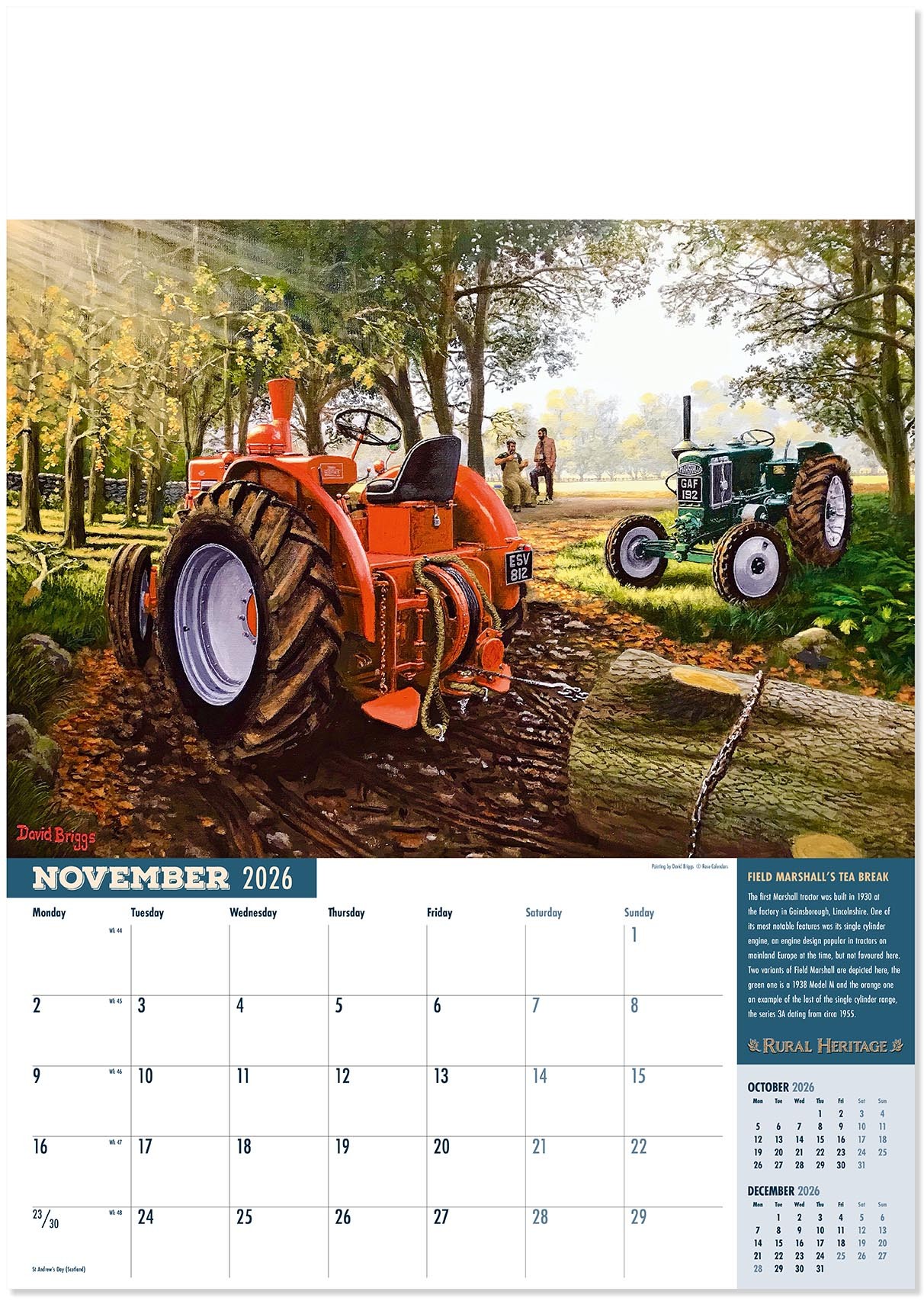 Rural Heritage Calendar