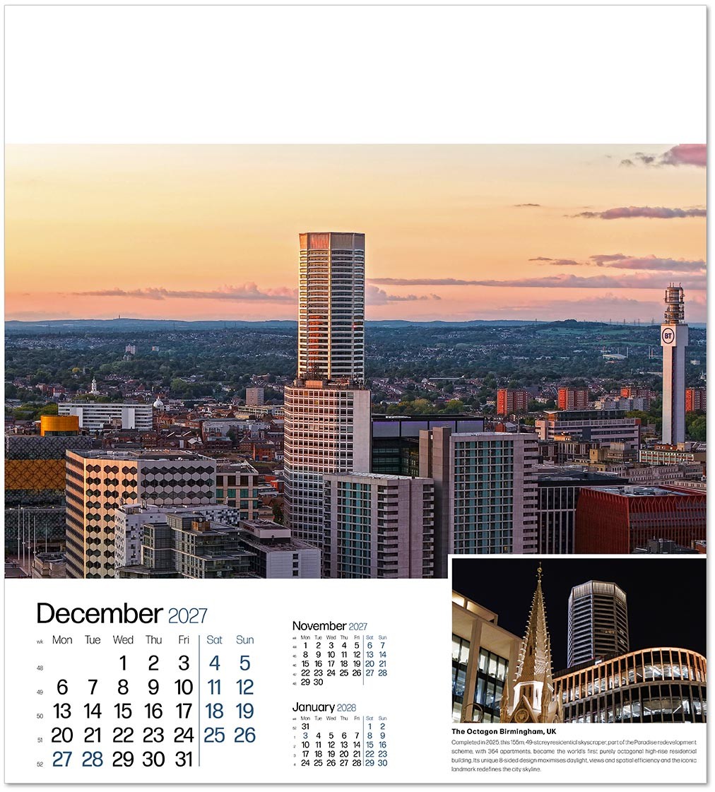 Iconic Structures Wall Calendar