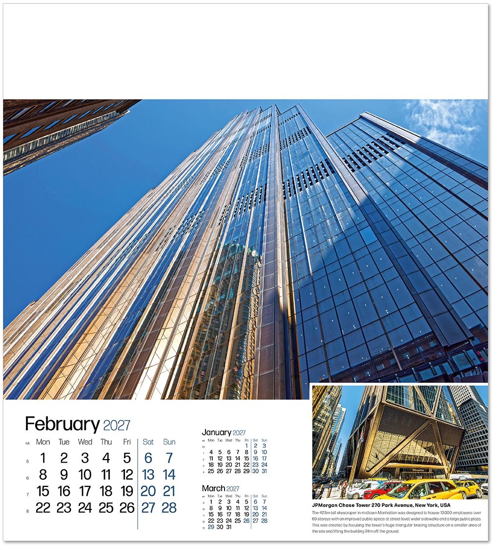 Iconic Structures Wall Calendar