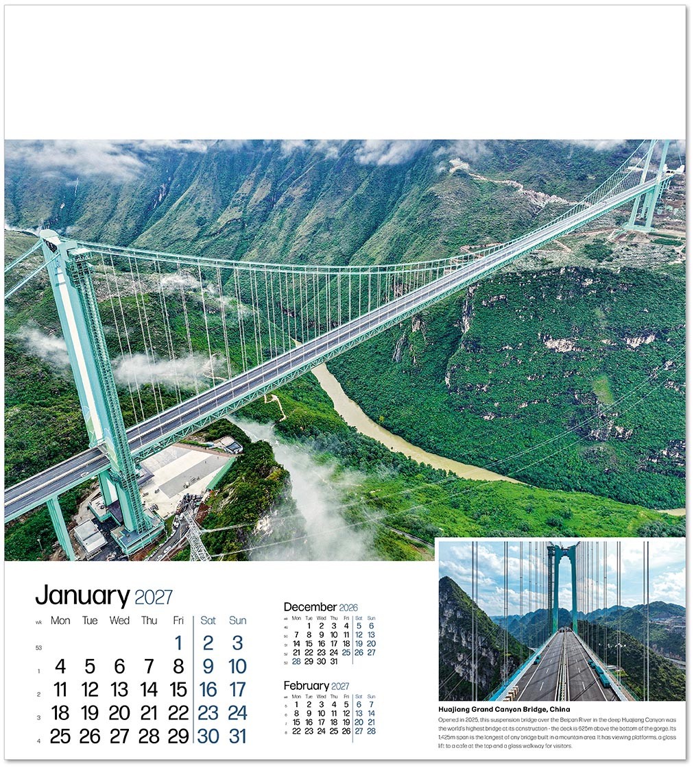 Iconic Structures Wall Calendar
