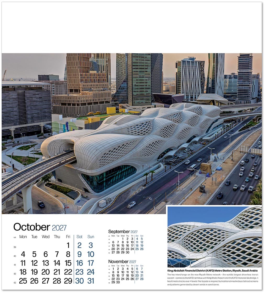 Iconic Structures Wall Calendar